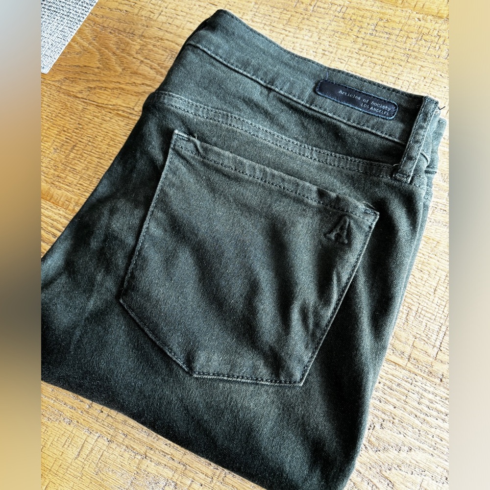 Articles of Society Deep Green Jeans